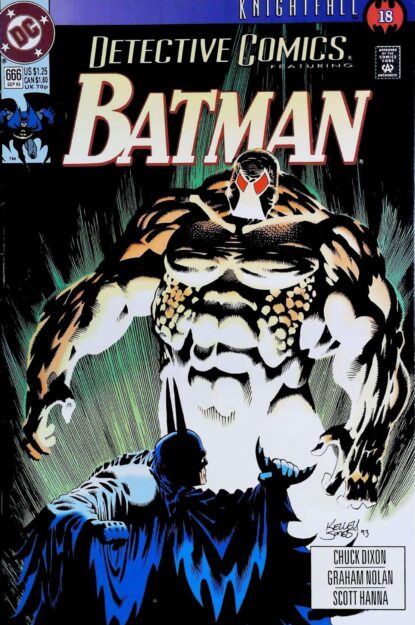 Couverture de DETECTIVE COMICS (1937) #666 - par Kelley Jones - lecubeacomics.com