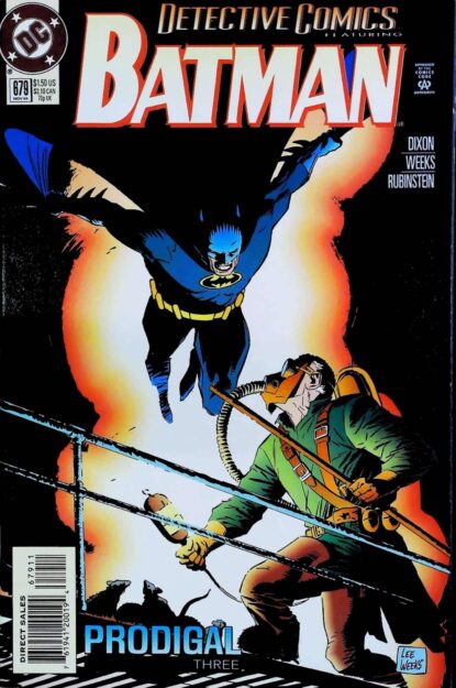 Couverture de DETECTIVE COMICS (1937) #679 - par Lee Weeks - lecubeacomics.com