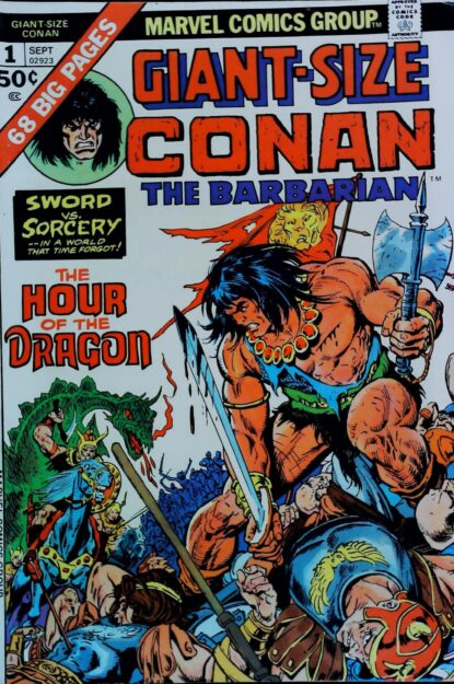 Couverture de GIANT-SIZE CONAN (1974) #1 - par Gil Kane - lecubeacomics.com