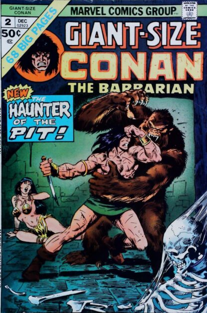 Couverture de GIANT-SIZE CONAN (1974) #2 - par John Buscema - lecubeacomics.com