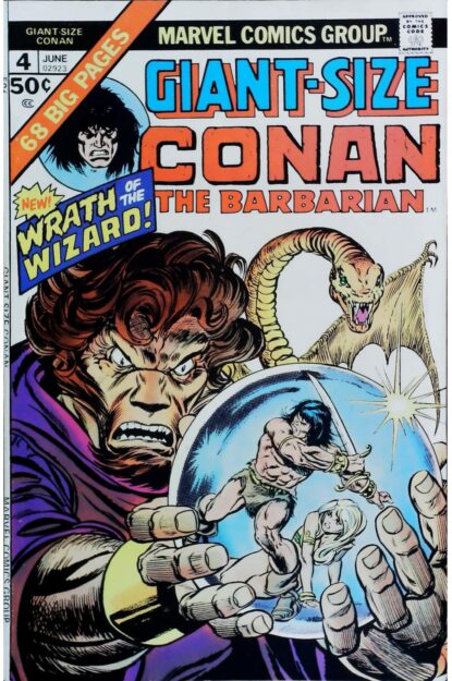 Couverture de GIANT-SIZE CONAN (1974) #4 - par Gil Kane - lecubeacomics.com