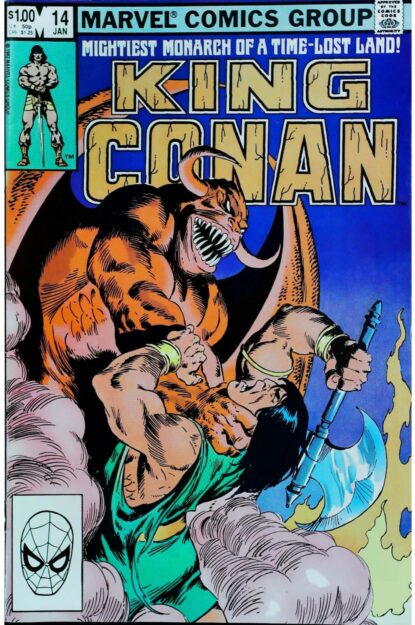 Couverture de KING CONAN (1980) #14 - par John Buscema - lecubeacomics.com