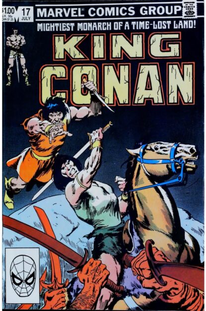 Couverture de KING CONAN (1980) #17 - par Marc Silvestri - lecubeacomics.com