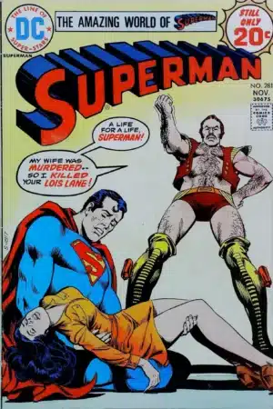 Couverture de SUPERMAN (1939) #281 - par Nick Cardy - lecubeacomics.com