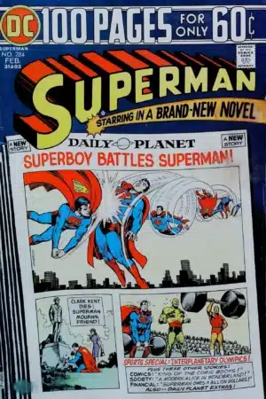 Couverture de SUPERMAN (1939) #284 - par Nick Cardy - lecubeacomics.com