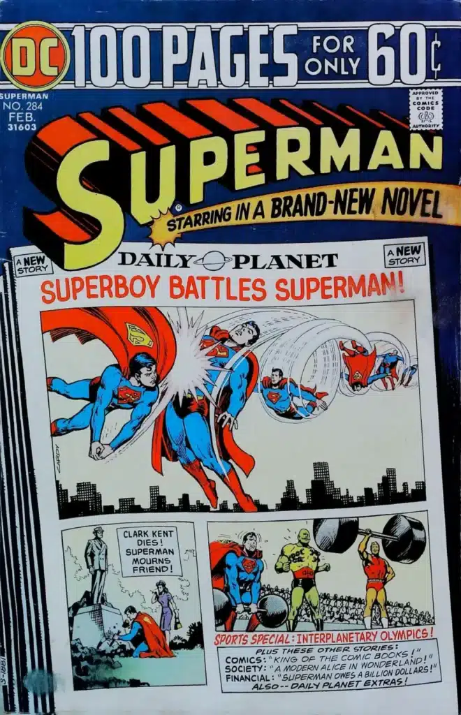 Superman #284, vue de l'exemplaire