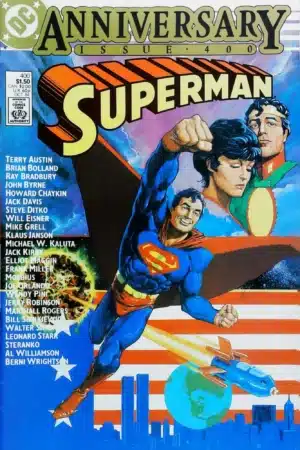 Couverture de SUPERMAN (1939) #400 - par Howard Chaykin - lecubeacomics.com