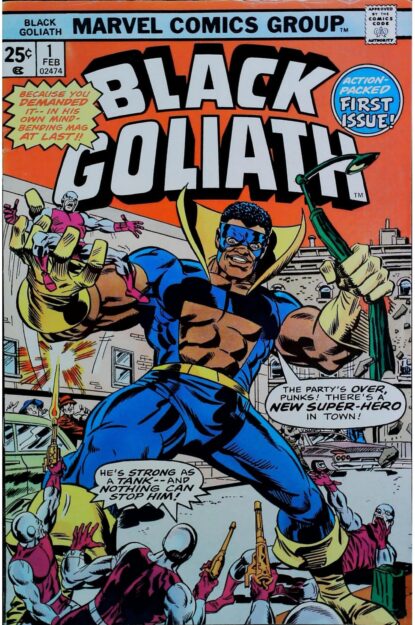 Couverture de BLACK GOLIATH (1976) #1 - par Rich Buckler - lecubeacomics.com
