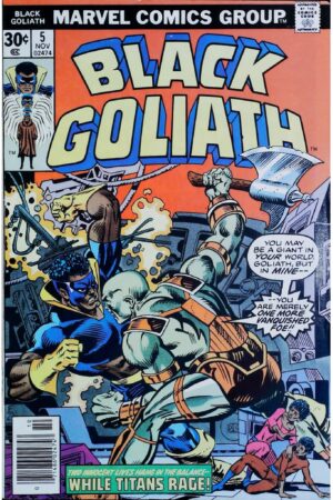Couverture de BLACK GOLIATH (1976) #5 - par Gil Kane - lecubeacomics.com