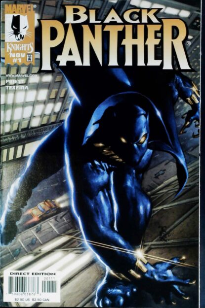 Couverture de BLACK PANTHER (1998) #1 - par Mark Texeira - lecubeacomics.com