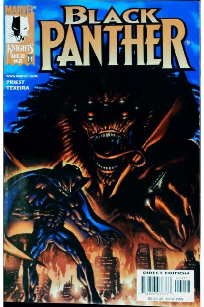 Couverture de BLACK PANTHER (1998) #2 - par Mark Texeira - lecubeacomics.com