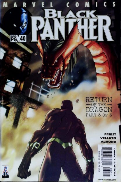 Couverture de BLACK PANTHER (1998) #40 - par Steve Uy - lecubeacomics.com