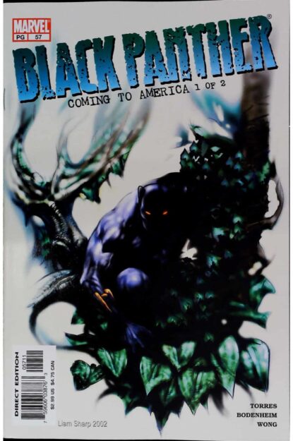 Couverture de BLACK PANTHER (1998) #57 - par Liam Sharp - lecubeacomics.com