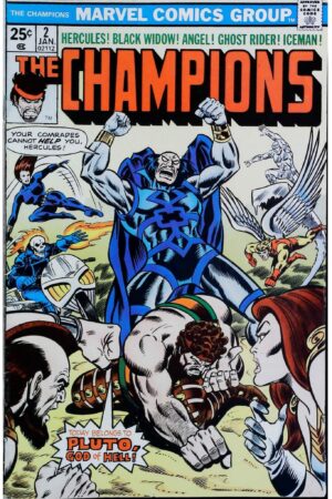 Couverture de CHAMPIONS (1975) #2 - par Ron Wilson - lecubeacomics.com