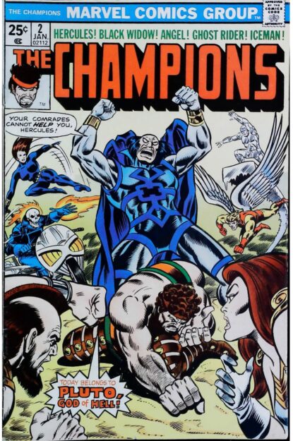 Couverture de CHAMPIONS (1975) #2 - par Ron Wilson - lecubeacomics.com