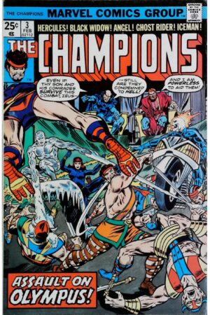 Couverture de CHAMPIONS (1975) #3 - par Rich Buckler - lecubeacomics.com