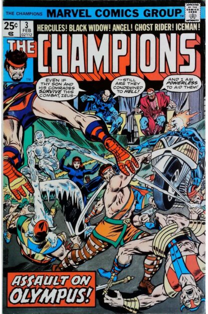Couverture de CHAMPIONS (1975) #3 - par Rich Buckler - lecubeacomics.com