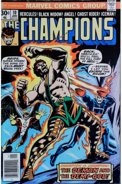 Couverture de CHAMPIONS (1975) #10 - par Dave Cockrum - lecubeacomics.com