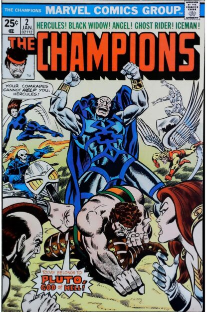 CHAMPIONS (1975) #2 - Marvel - lecubeacomics.com Couverture de CHAMPIONS (1975) #2 - par Ron Wilson - lecubeacomics.com