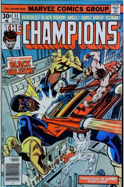 CHAMPIONS (1975) #11 - Marvel - lecubeacomics.com Couverture de CHAMPIONS (1975) #11 - par Gil Kane - lecubeacomics.com