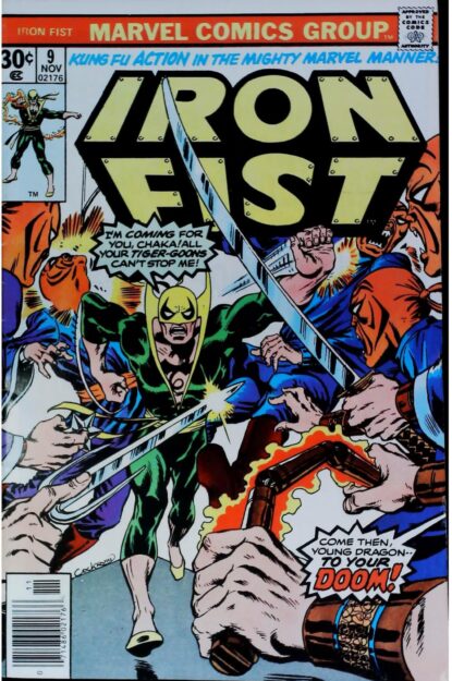 Couverture de IRON FIST (1975) #9 - par Dave Cockrum - lecubeacomics.com