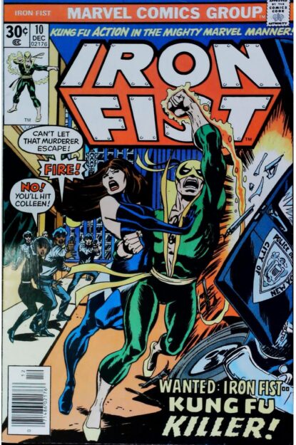 Couverture de IRON FIST (1975) #10 - par Dave Cockrum - lecubeacomics.com