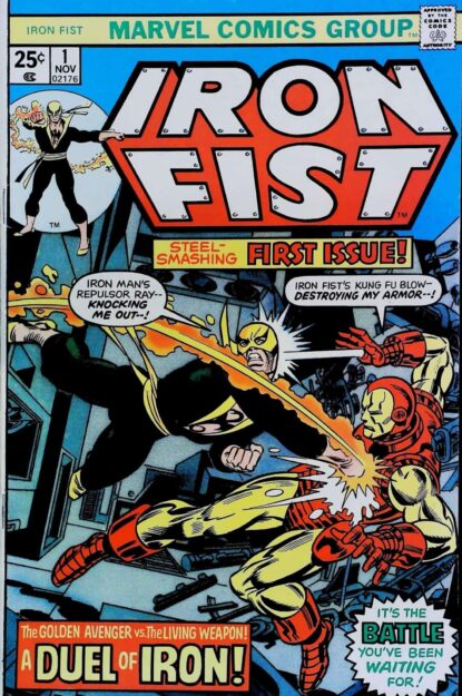 Couverture de IRON FIST (1975) #1 - par Gil Kane - lecubeacomics.com