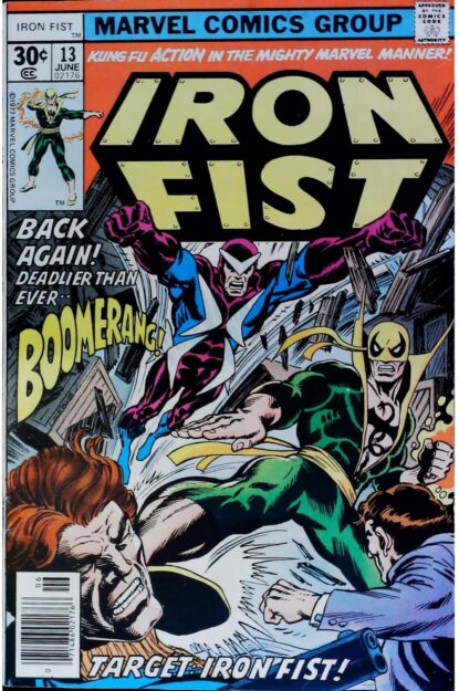 IRON FIST (1975) #13 - Marvel - lecubeacomics.com Couverture de IRON FIST (1975) #13 - par Dave Cockrum - lecubeacomics.com
