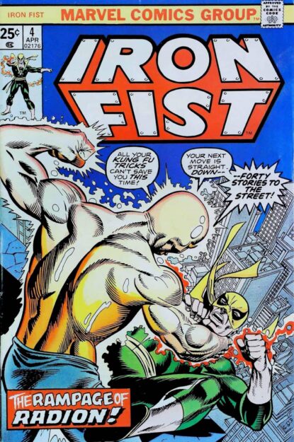 Couverture de IRON FIST (1975) #4 - par Gil Kane - lecubeacomics.com