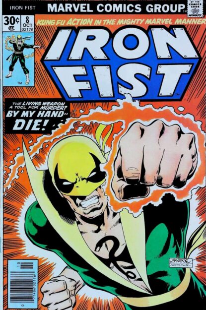 Couverture de IRON FIST (1975) #8 - par John Byrne - lecubeacomics.com
