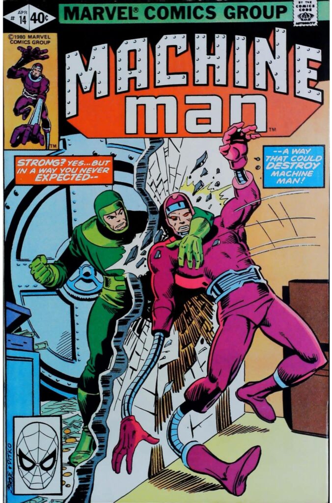 Machine Man #14, vue de l'exemplaire