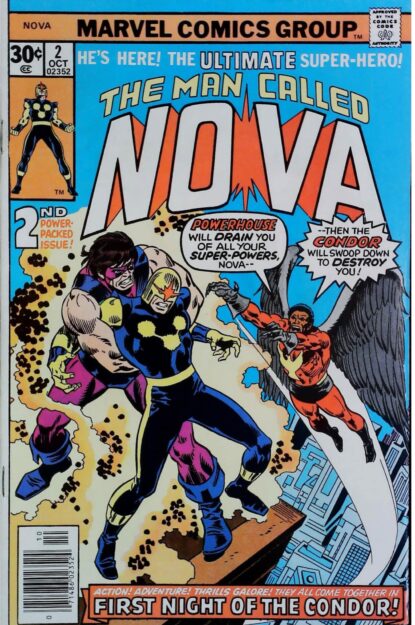 NOVA (1976) #2 - Marvel - lecubeacomics.com Couverture de NOVA (1976) #2 - par John Buscema - lecubeacomics.com