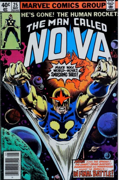 Couverture de NOVA (1976) #25 - par Keith Pollard - lecubeacomics.com