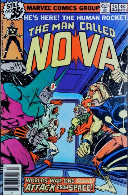 NOVA (1976) #24 - Marvel - lecubeacomics.com Couverture de NOVA (1976) #24 - par Carmine Infantino - lecubeacomics.com
