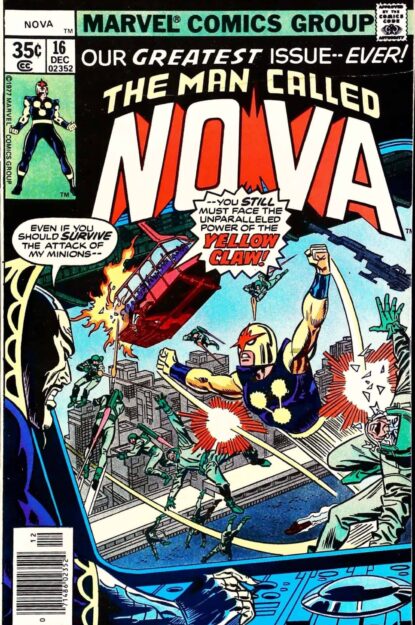 Couverture de NOVA (1976) #16 - par John Buscema - lecubeacomics.com