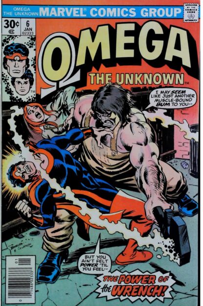 Couverture de OMEGA THE UNKNOWN (1976) #6 - par John Romita - lecubeacomics.com