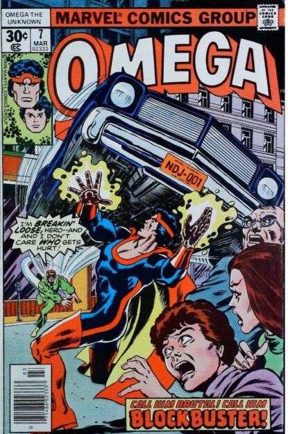 Couverture de OMEGA THE UNKNOWN (1976) #7 - par Dave Cockrum - lecubeacomics.com