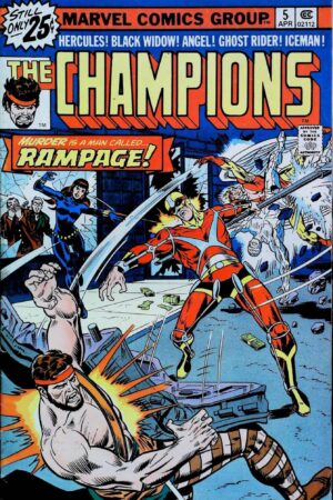 Couverture de CHAMPIONS (1975) #5 - par Rich Buckler - lecubeacomics.com