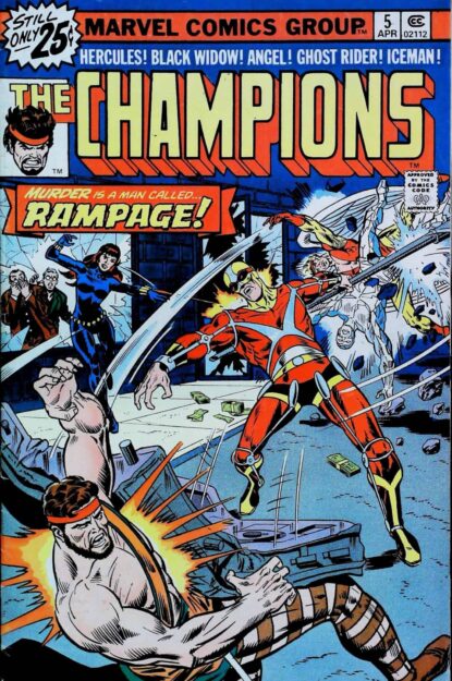 Couverture de CHAMPIONS (1975) #5 - par Rich Buckler - lecubeacomics.com
