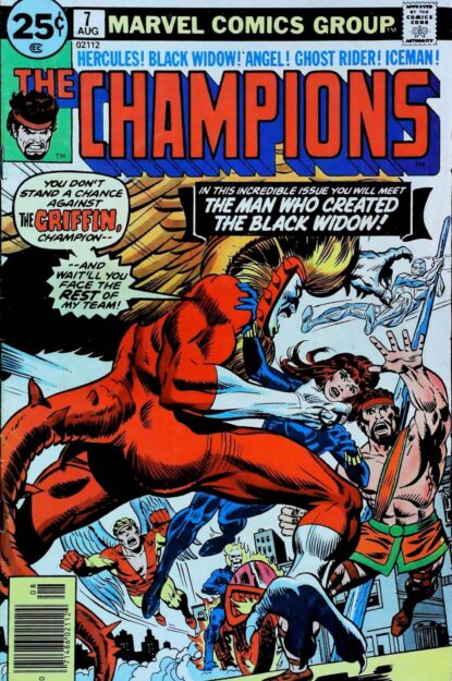 Couverture de CHAMPIONS (1975) #7 - par Rich Buckler - lecubeacomics.com