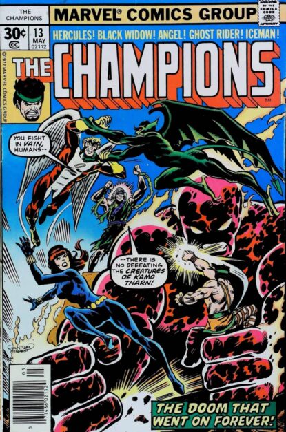 Couverture de CHAMPIONS (1975) #13 - par Dave Cockrum - lecubeacomics.com