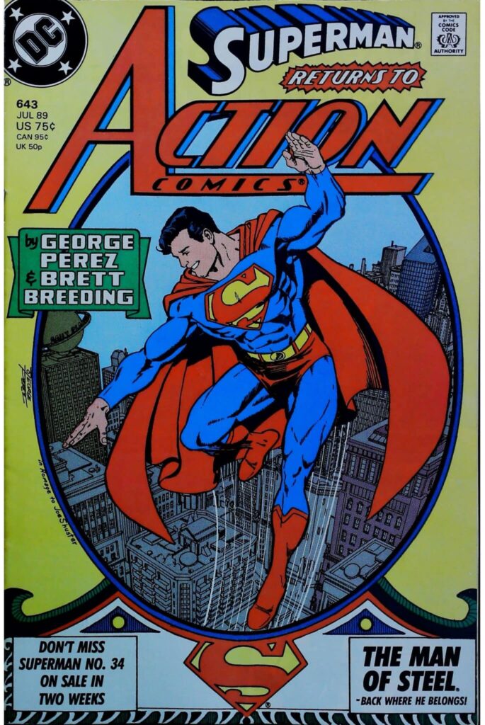 Action Comics #643, exemplaire VF- 7.5, recto