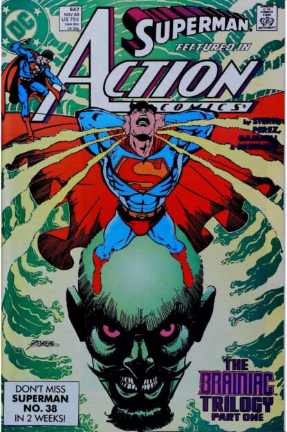 Couverture de ACTION COMICS (1938) #647 - par George Perez - lecubeacomics.com