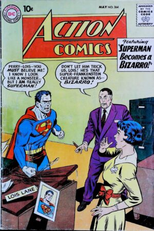 Couverture de ACTION COMICS (1938) #264 - par Curt Swan - lecubeacomics.com