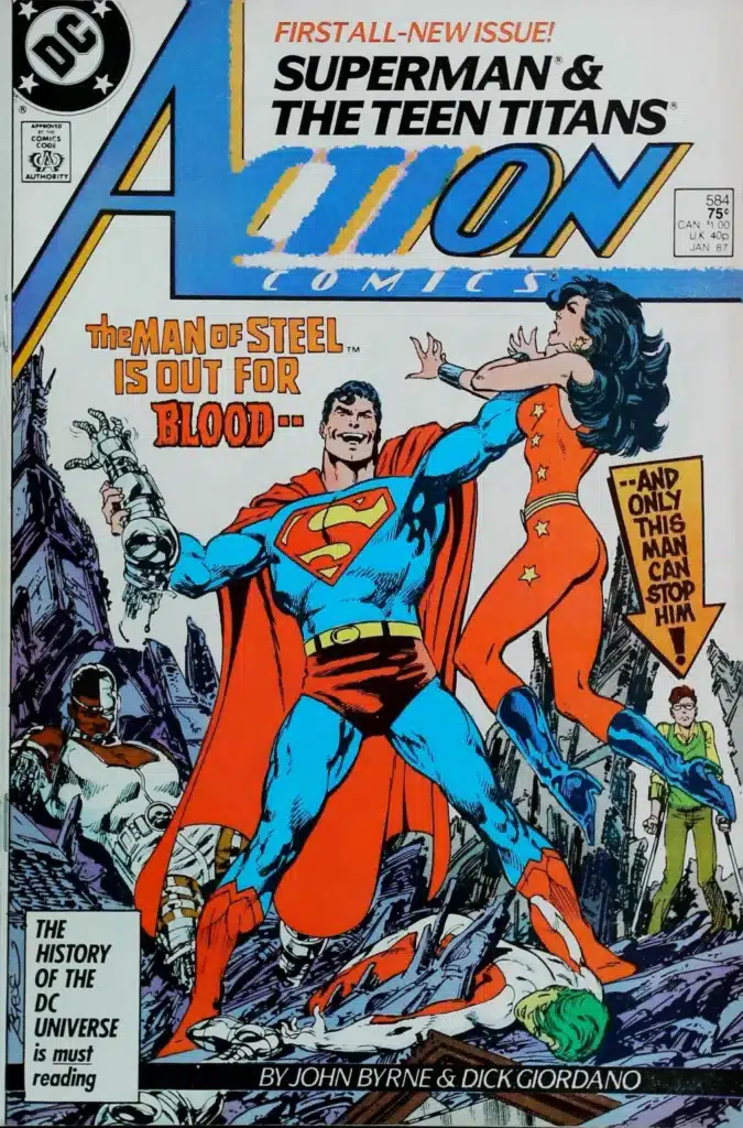 Action Comics #584, exemplaire FN/VF 7.0, recto