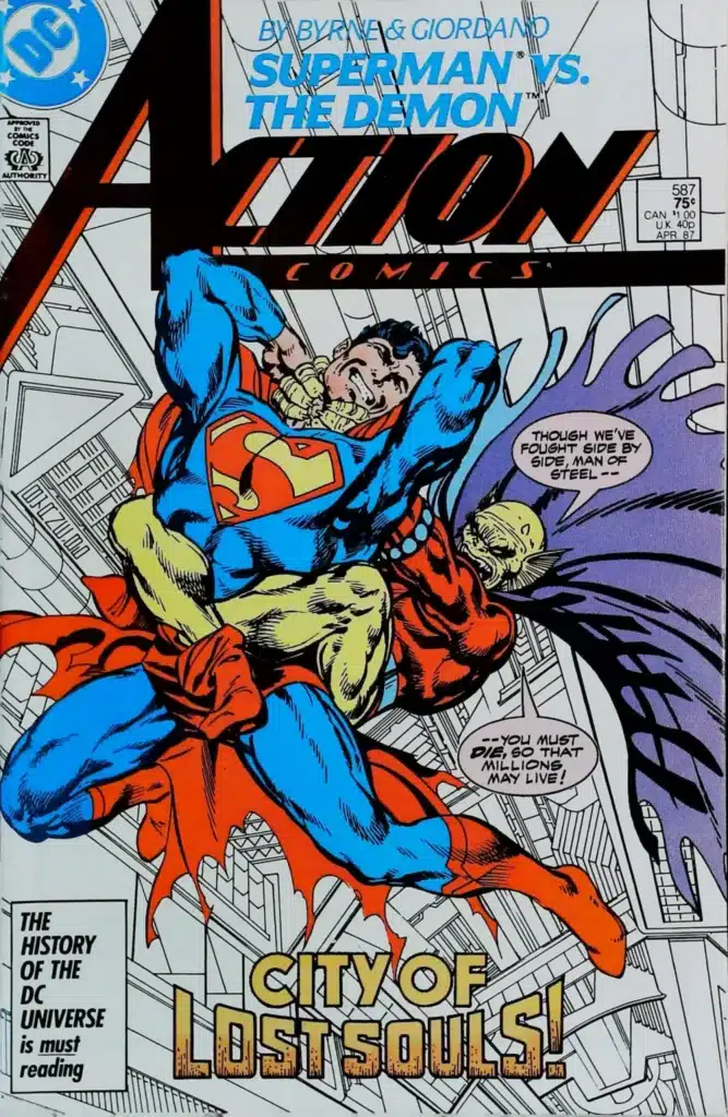 Action Comics #587, vue de l'exemplaire