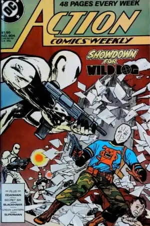 Couverture de ACTION COMICS WEEKLY (1938) #604 - par Klaus Janson - lecubeacomics.com