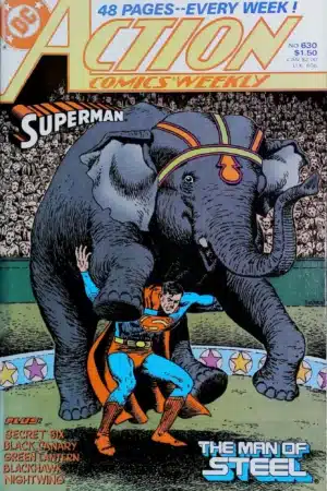 Couverture de ACTION COMICS WEEKLY (1938) #630 - par John Severin - lecubeacomics.com