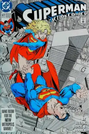 Couverture de ACTION COMICS (1938) #677 - par Art Thibert - lecubeacomics.com