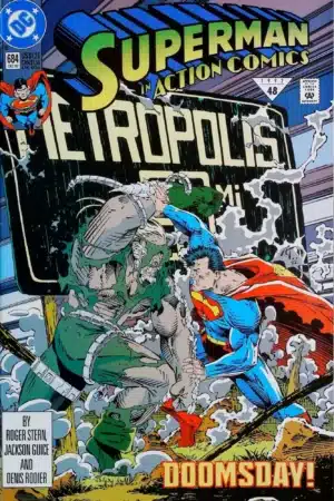 Couverture de ACTION COMICS (1938) #684 - par Art Thibert - lecubeacomics.com